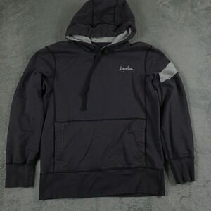 Rapha‎ Trail Hoodie Mens Small Gray Pullover Cycling Sweatshirt Casual Logo